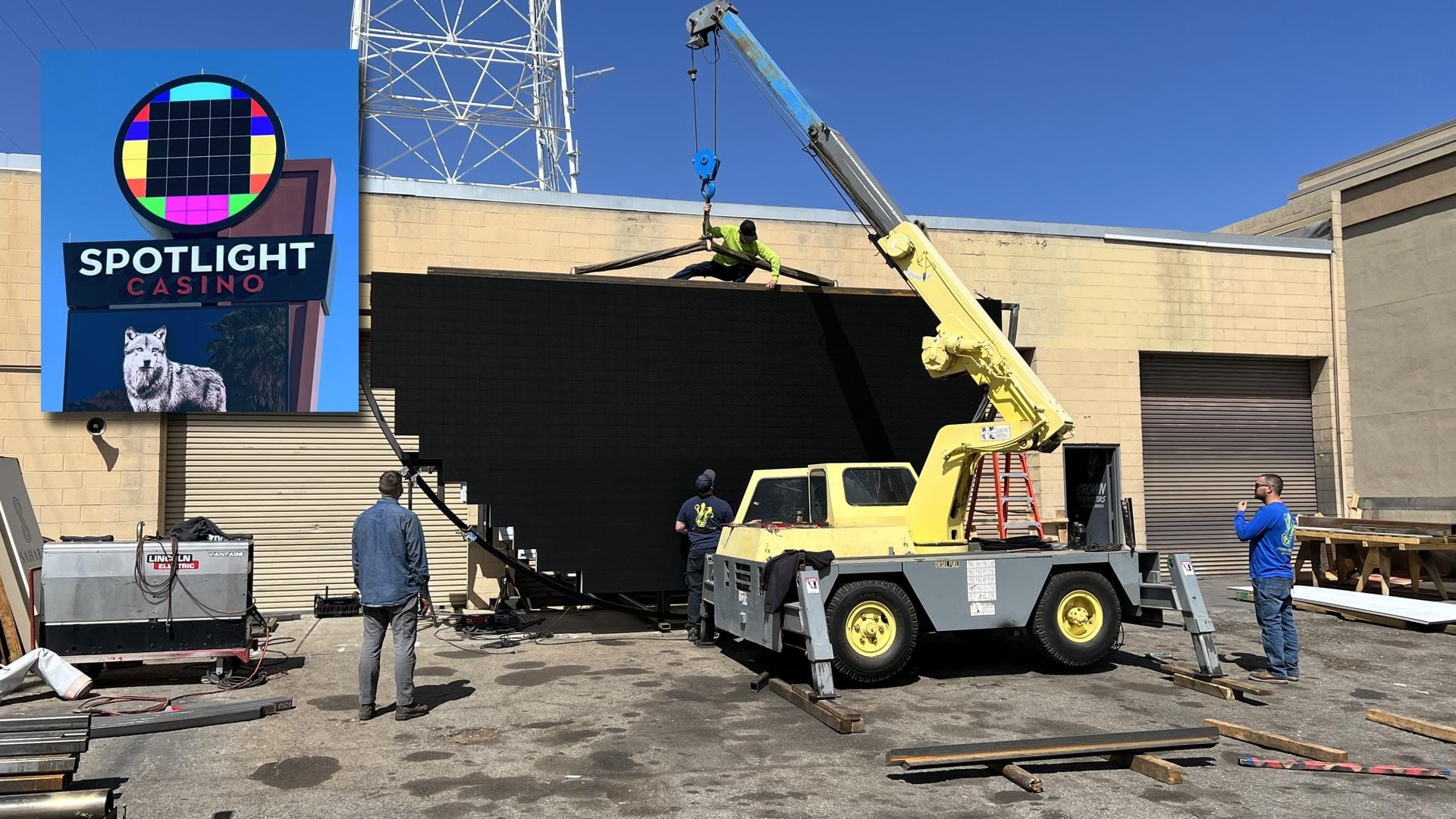 LED Circle Logo Screen for Spotlight 29 Casino